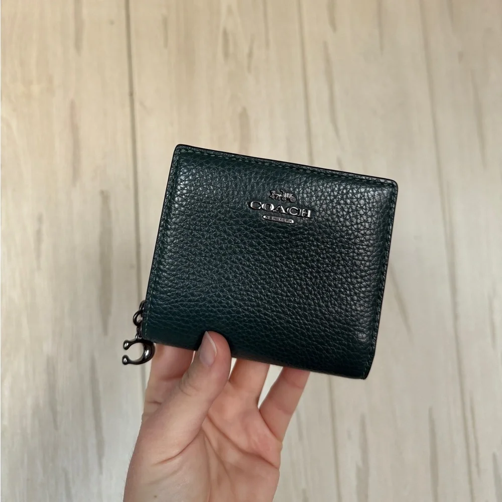 Coach Outlet Dark Green Leather Wallet - Picture 2 of 9